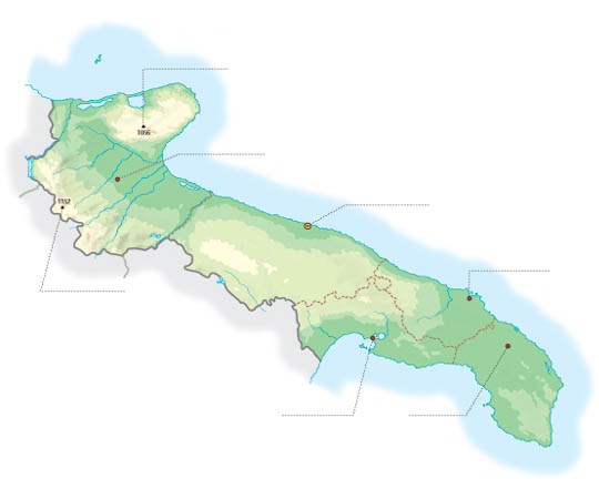 Cartina Puglia Fisica Da Stampare